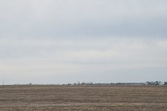 This is an empty field awaiting spring planting after a long cold winter.