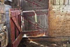 This is a barn door that shows it's age and what it has seen over the years.