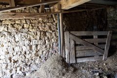 This is the lower area of a barn from another time in history