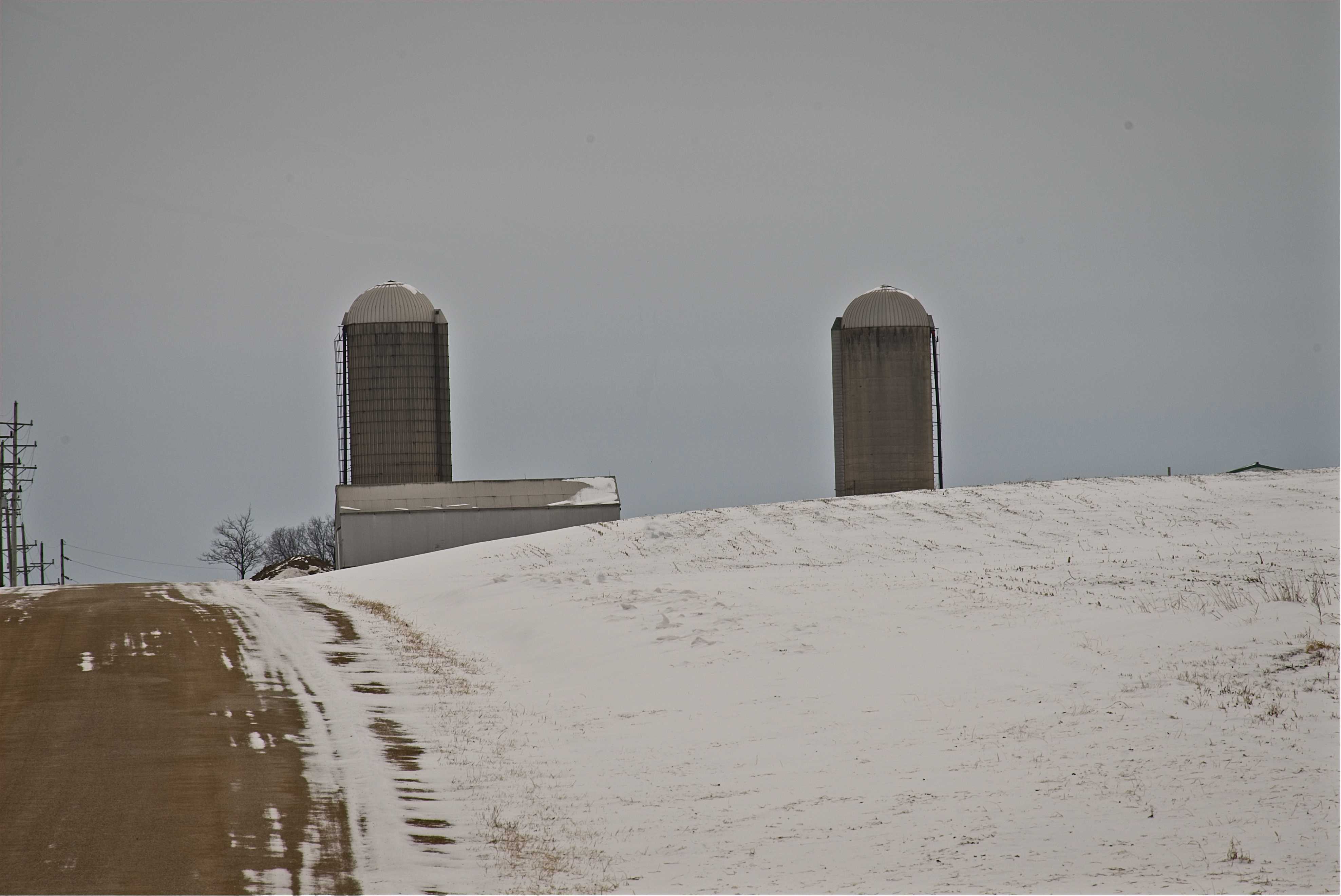 Silos waiting for a Warmer Day